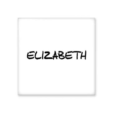 Imagem de Escrita especial nome inglês Elizabeth azulejo de cerâmica brilhante decalque pedra adorna tijolo vitrificado