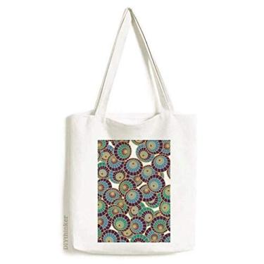 Imagem de Blue Art Guarda-chuva Ukiyo-e Japão, sacola de compras, bolsa casual