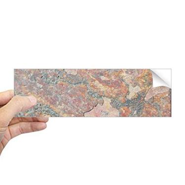 Imagem de DIYthinker Adesivo de para-choque retangular enferrujado, textura de ferro áspero, ferrugem e decalque de janela