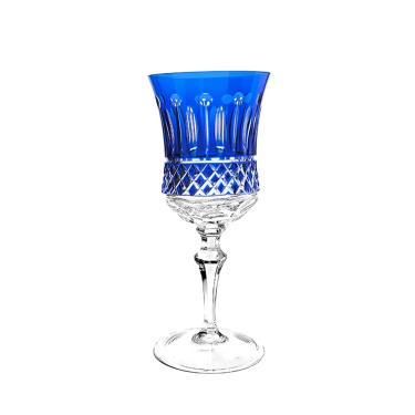 Imagem de Taça água em cristal Strauss Overlay 119.069 400ml azul escuro