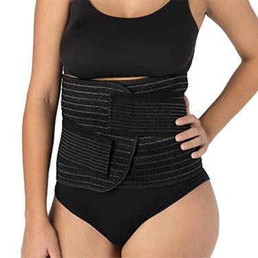 Imagem de UpSpring Baby Shrinkx Barriga de bambu Carvão Pós-parto Faixa de barriga e treinador de cintura para suporte pós-parto e perda de peso, Pós-gravidez Belly Wrap em cinza carvão, Cinza, Small/Medium