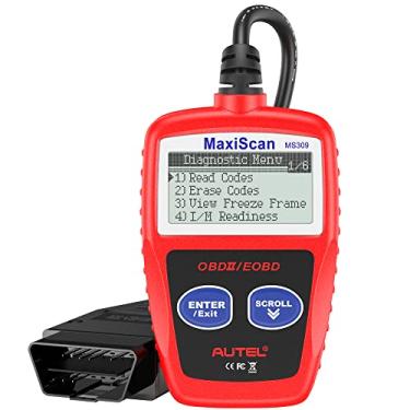 Imagem de Autel Leitor de código de falha do motor MS309 OBD2, leitura de códigos claros, visualização de dados de quadro congelado, prontidão I/M Smog Check CAN ferramenta de digitalização de diagnóstico