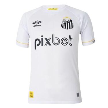 Imagem de Camisa Umbro Santos Oficial 1 2023 Masculina - Atleta S/N