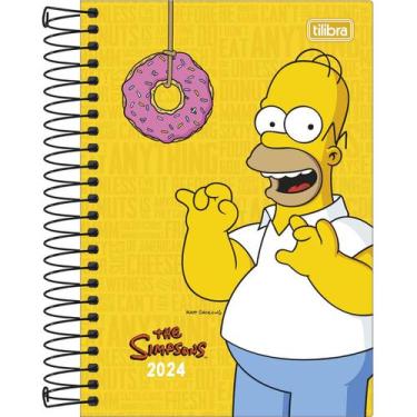 Imagem de Agenda Diária 2024 Simpsons M5 - Tilibra