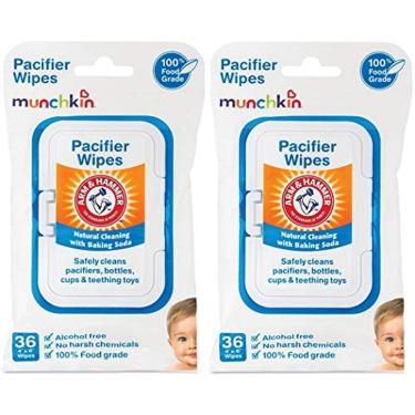 Imagem de Lenços de chupeta Munchkin Arm and Hammer, brancos 72 unidades