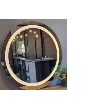 Imagem de Espelho Redondo Com Led 60cm - Touch Screen Led Quente - Top Espelhos