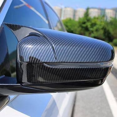 Imagem de LAVIYE Carro Retrovisor Lateral Espelho Tampa Asa Cap Adesivo Porta Vista Traseira Caso Trim, Para BMW 3 4 5 7 8 Série G20 G21 G28 G22 G11 G12 G30 G38