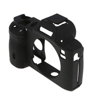 Imagem de Baosity Capa de silicone para Sony A7R A7 A7S suporte de câmera carcaça preta sensação confortável
