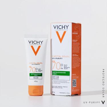Imagem de Vichy Purify Sem Cor fps 70 - Protetor Solar Facial 40g