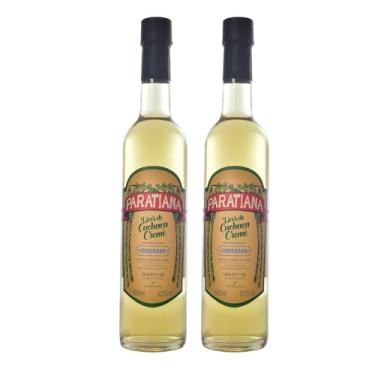 Imagem de Kit 2 Licores de Cachaça Creme Umburana Paratiense 500 ml Artesanla Premium Gourmet Paraty Destilada Sobremesa Fino Churrasco Drink Coquetel