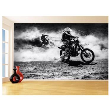 Imagem de Papel De Parede 3D Moto Cross Trilha Terra Mx 3,5M Bkm07