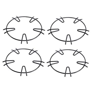 Imagem de Gadpiparty 4 Pcs fogão a gás cremalheira wok de aço inoxidável rack de gás suporte para botijão de gás suporte botijao de gas suporte de fogão de cozinha suporte para fogão volta