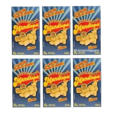 Imagem de Salgadinho Mandiopã Natural 6 Caixas de 80g Direto da Fábrica