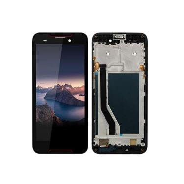 Imagem de SHOWGOOD Acessório de substituição para reparo de LCD Cubot Quest para Cubot Quest LCD Touch Screen digitalizador com moldura (vermelho com moldura)