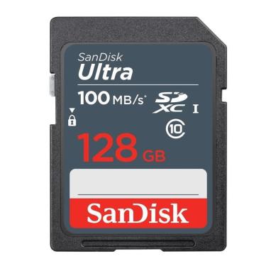 Imagem de Cartão SDXC 128GB Sandisk Ultra UHS-I 100mb/s U1 Classe 10