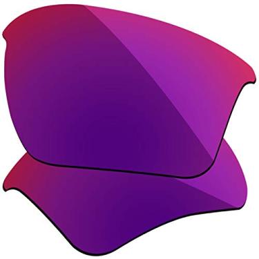 Imagem de Firtox Lentes polarizadas de substituição compatíveis com óculos de sol Oakley Flak Jacket XLJ - vermelho fantasma