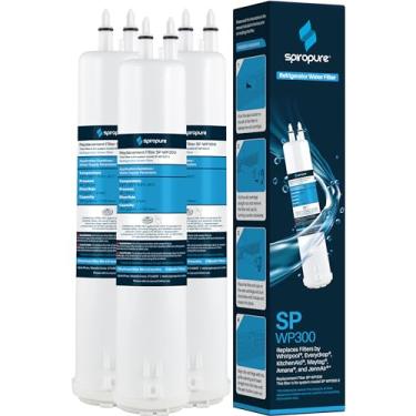 Imagem de SpiroPure Filtro de água de geladeira com certificação NSF SP-WP300 compatível com filtro 3 4396841 EDR3RXD1 cartucho de geladeira 4396710 9030 9083 46-9030 46-9083 (pacote com 3)
