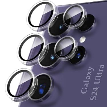 Imagem de YWXTW Protetor de lente de câmera para Samsung Galaxy S24 Ultra acessórios, [3x resistência a impactos] Protetor de tela individual de vidro temperado HD para S24 Ultra, compatível com capas, 1