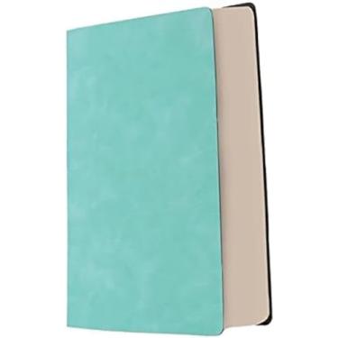 Imagem de Diário de caderno espiral clássico engrossado linha horizontal simples Caderno A4 diário de couro macio retrô muito adequado para escritório escolar uso doméstico Produtos de escritório, mat