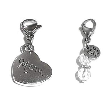 Imagem de Pingente de encaixe, construa sua própria pulseira, bolsa, bolsa, mensagem, inspirador, chaveiro, puxador com zíper, joias, Metal