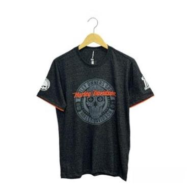 Imagem de Camisa Camiseta Masculina Harley Davidson Motorcycle Rock-Masculino