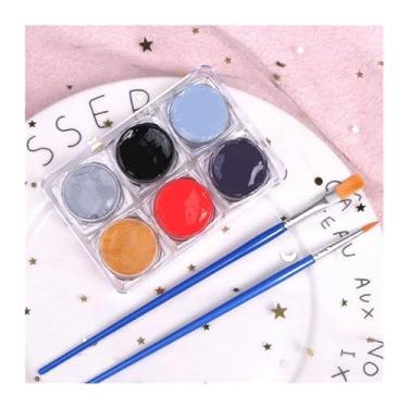 Imagem de Kit de pintura facial Pintura corporal, maquiagem de palco de cor de rosto de água, creme de maquiagem de festival corporal de secagem rápida(B)