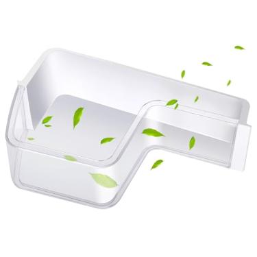 Imagem de DA97-12651A Substituição do compartimento da prateleira da porta do refrigerador (superior esquerdo) compatível com Samsung RF263TEAE, RF263BEAE, RF265BEAESG, RF265BEAESR, substitui o número da peça: