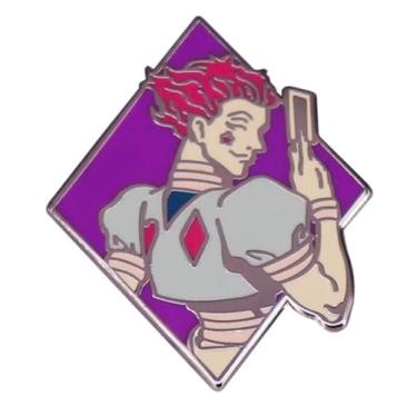 Imagem de Pinstant - Broche Roxo de Metal e Esmalte - 3,18 cm - Hisoka Anime Manga Diamond Card Suit Hunter