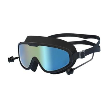 Imagem de rockible Óculos de natação com plugue de ouvido Óculos de natação Óculos de natação para mergulho com snorkel, estilo E