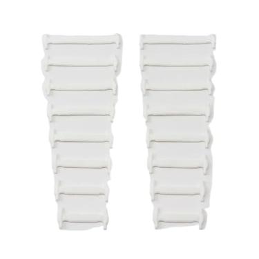 Imagem de Sneakers No Tie Solid Color Shoelaces Silicone Elastic Shoelaces Women's Casual Shoelaces Shoe Accessories(White)