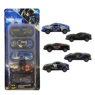 Imagem de Kit com 5 Mini Veículos Pull Back Batman