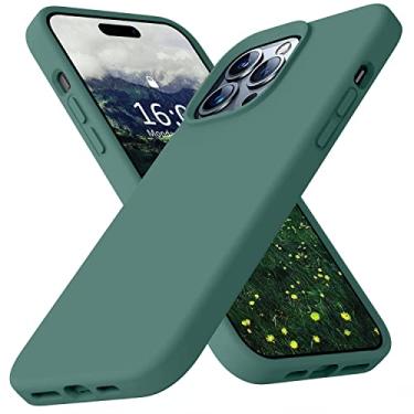 Imagem de Ktele Capa compatível com iPhone 14 Pro Max, capa de silicone líquido de grau AB, [quatro cantos 50 minúsculos airbags à prova de choque] [forro de microfibra macio antiarranhões] Capa de proteção