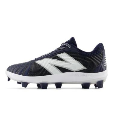 Imagem de New Balance Tênis de beisebol masculino FuelCell 4040 V7 moldado, Team Navy/Optic White, 10