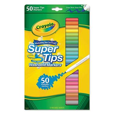 Imagem de Crayola 50ct Washable Super Tips Markers 50 Color Variety