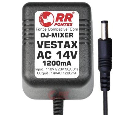 Imagem de Fonte De Alimentação Compativel Dj Mixer Vestax Ac 14v 1,2a VMC-004 XL