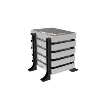 Imagem de Suporte Rack Externo Vertical Até 5 Hd/ssd Organizador Mesa - PEKO, 3D