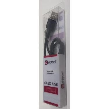 Imagem de Cabo Micro Usb Dotcell Dc-1113 Preto Carrega E Sincroniza