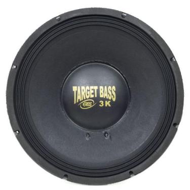 Imagem de Subwoofer Eros E15 Target Bass 3.0K Cromado 15 Polegadas 1500W RMS 4 O