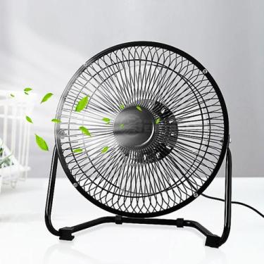 Imagem de Mini Ventilador Mesa Usb Notebook Pc Silencioso Articulável Carro Escr