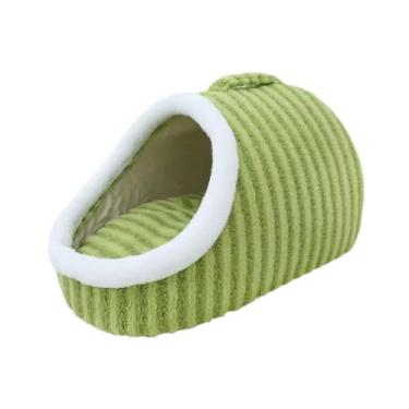 Imagem de Generic Pet Cat Dog House Cat Nest Cama de canil confortável e macia Cama de cachorro para gatinhos Inverno Piso para cães de pequeno e médio porte Filhote de, Verde