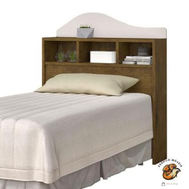 Imagem de Cabeceira Box Irlanda Solteiro Flex Jequitibá Off White J&A Móveis - J