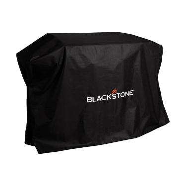 Imagem de Blackstone A capa para grelha 5483 serve para churrasqueira de 71 cm com capuz resistente à água, resistente às intempéries, capa para churrasqueira a gás com parte superior plana de poliéster 600D com alças de 71 cm preta
