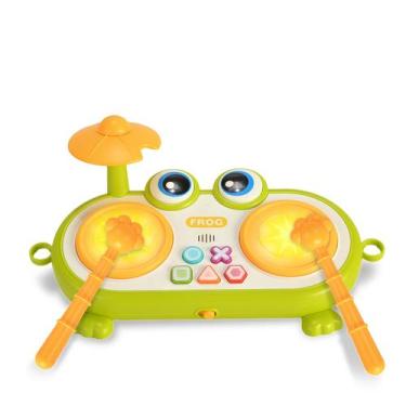 Imagem de Bateria Sapo Musical Brinquedo Educativo com Luzes e Sons - Cardoso To