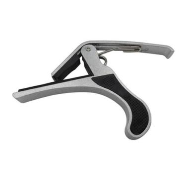 Imagem de Capotraste dolphin p/violao/guitarra prata c/haste longa (h-1 / 5)