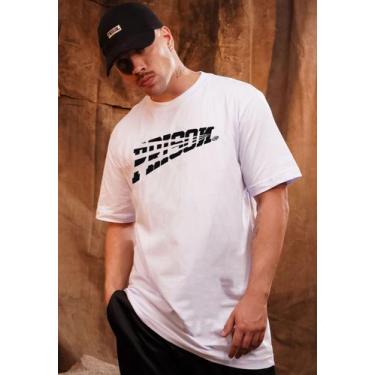 Imagem de Camiseta  Streetwear Prison White And Black Ski Branca, GG
