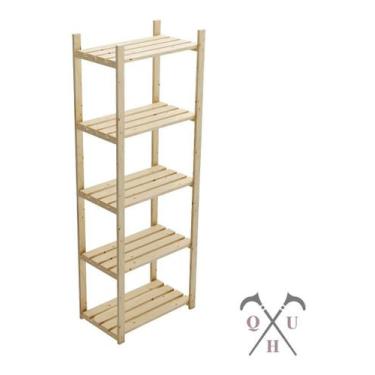 Imagem de Estante Multiuso Madeira Pinus Com 5 Prateleiras - Technox