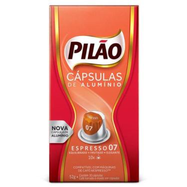 Imagem de Cápsulas de Café Pilão Espresso 07 - Compatíveis com Nespresso - 10 un
