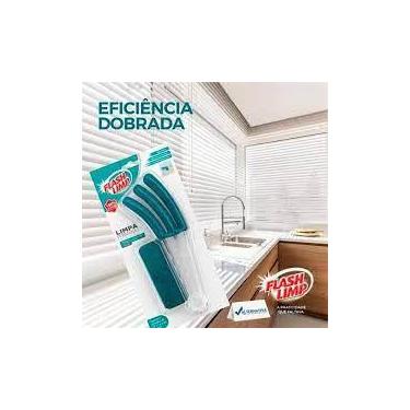 Imagem de Limpa Persianas Vidros Janelas Box Banheiro De Microfibra FLP6674 Flas