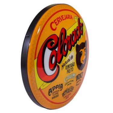 Imagem de Luminoso de Parede Cerveja Colorado Retrô Vintage Bar, Garagem, Churra