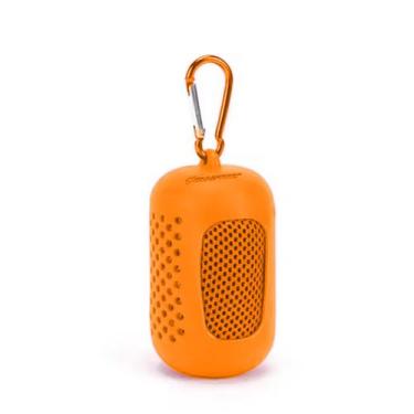 Imagem de Kit Toalha de Microfibra Gold Sports Com Capa de Silicone e Mosquetão 